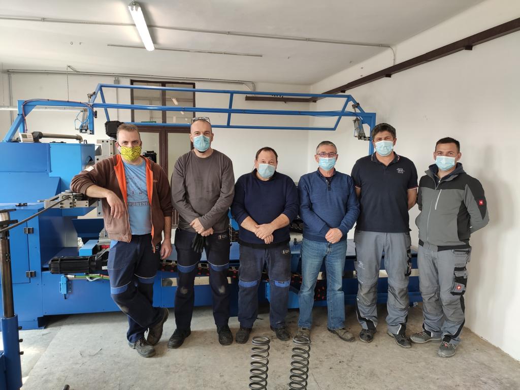 New WIM-14 CNC WCS 5AX lathe coiler and GRM-13 CNC grinder installed